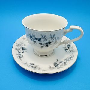 Daniele Baroque Bleu China 6oz Tea Cup And Saucer Set